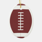 Football Coach Ornament Christmas Thank You Team セラミックオーナメント (裏面)