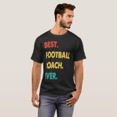 Football Coach Retro Best Football Coach Ever Tシャツ (正面フル)
