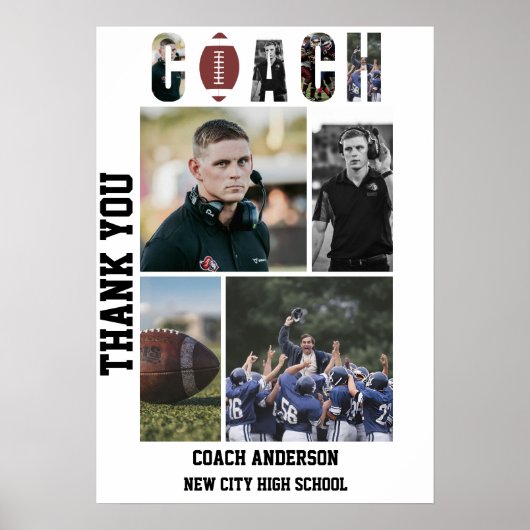 Football Coach Senior Night Graduation  ポスター (正面)