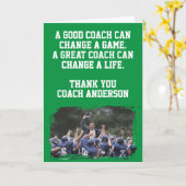 Football Coach Thank You カード (黄色い花)