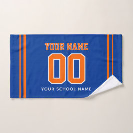 Football Custom Name & Jersey Number, Team Gift ハンドタオル