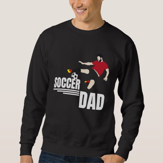 Football Dad Father Soccer Player  T スウェットシャツ (正面)