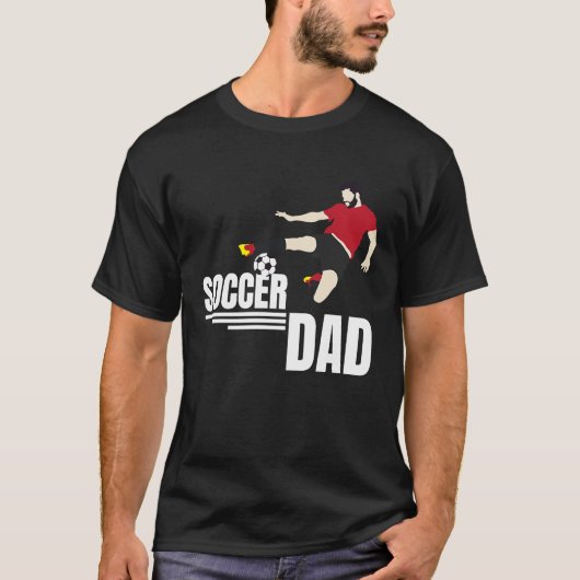 Football Dad Father Soccer Player  T Tシャツ (正面)