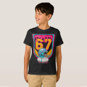 Football Drip Number 67 Football Player  Tシャツ (正面フル)