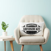 Football Fan Game Day Football Throw Pillow ランバークッション (椅子)