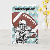 Football Fan Player School Fun Birthday Card カード (黄色い花)