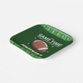 Football Field Birthday boy ペーパープレート (傾斜あり)