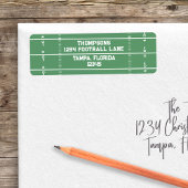 Football Field Custom Return Address ラベル