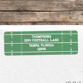 Football Field Custom Return Address ラベル