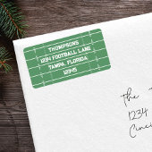 Football Field Custom Return Address ラベル