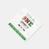 Football First Touch Down 1st Birthday スタンダードカクテルナプキン (角)