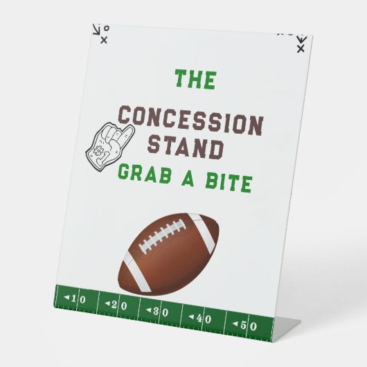 Football First Year Down 1st birthday Fodd sign 台座サイン (正面)