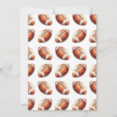 Football First Year Down 1st Birthday Invitation 招待状 (裏面)