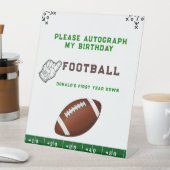 Football First Year Down 1st birthday Photograph 台座サイン (インサイチュ)