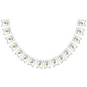 Football First Year Down Birthday Party バンティングフラッグ (全)