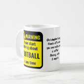 Football Funny Personalized コーヒーマグカップ (正面左)