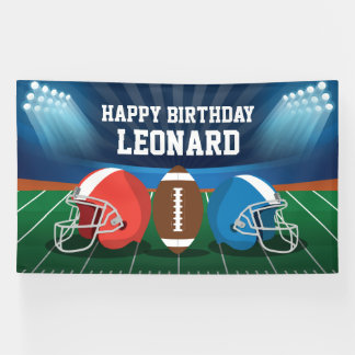 Football game birthday party backdrop 横断幕