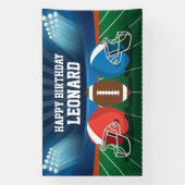 Football game birthday party backdrop 横断幕 (縦)