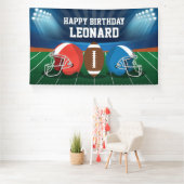 Football game birthday party backdrop 横断幕 (インサイチュ)