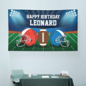 Football game birthday party backdrop 横断幕 (トレードショー)