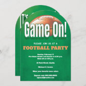 Football Game Party 招待状 (正面/裏面)