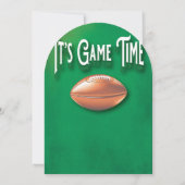 Football Game Party 招待状 (裏面)