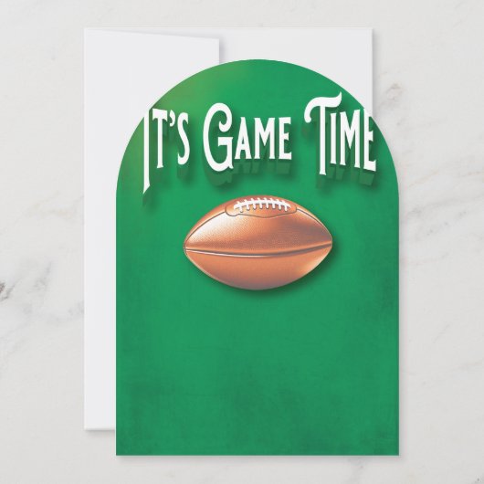 Football Game Party 招待状 (裏面)