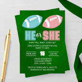 Football Gender Reveal Invitation 招待状