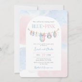 Football Gender Reveal Party 招待状 (正面)