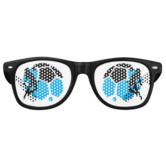 Football Girl Birthday, Football Player Gift レトロサングラス (正面)