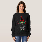 Football Gnome Buffalo Plaid Matching Family Chris スウェットシャツ (正面フル)