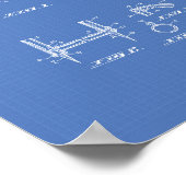 Football Goal 1937 Patent Art Blueprint ポスター (角)