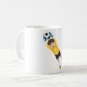 Football Goalie コーヒーマグカップ (正面左)
