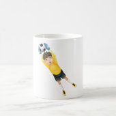 Football Goalie コーヒーマグカップ (中央)