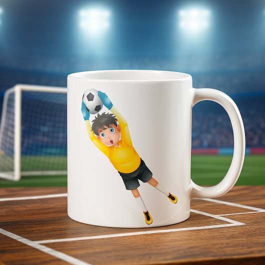 Football Goalie コーヒーマグカップ