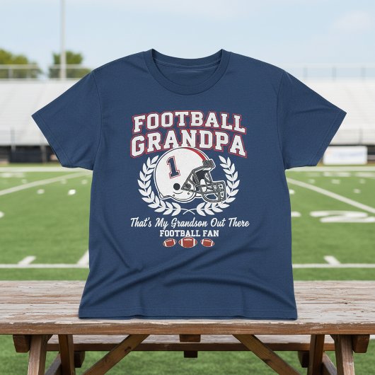 Football Grandpa That's My Grandson Out Tシャツ