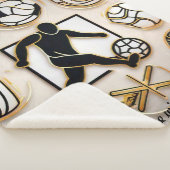 "Football Graphic Designs" シェルパブランケット (3/4)