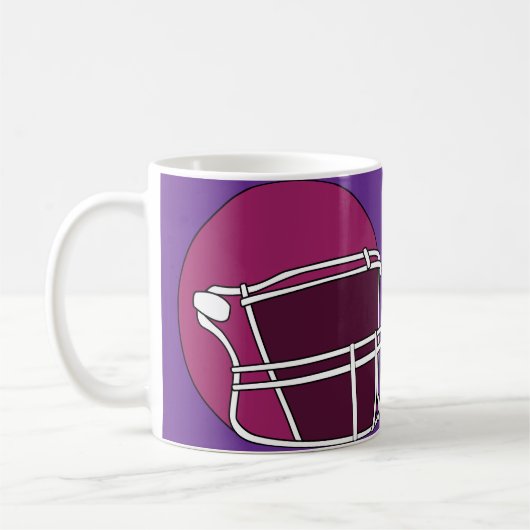 Football Helmet コーヒーマグカップ (左)