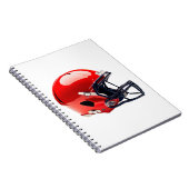 Football Helmet Notebook Cover ノートブック (右側)