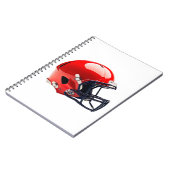 Football Helmet Notebook Cover ノートブック (左側)