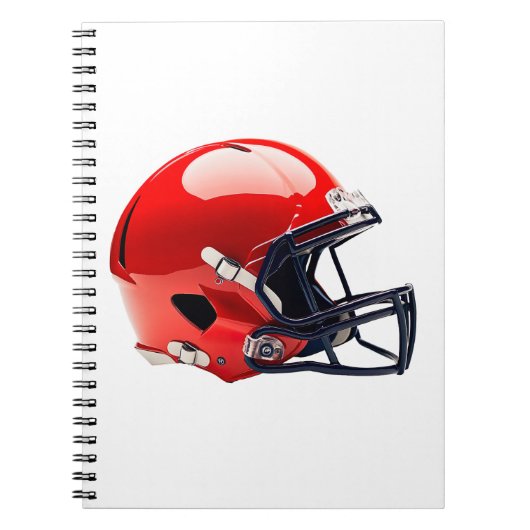 Football Helmet Notebook Cover ノートブック (正面)