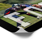 Football High School Senior Night 7 Photo Collage ポスター (角)