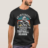 Football Interrupt This Marriage For Fantasy Footb Tシャツ (正面)