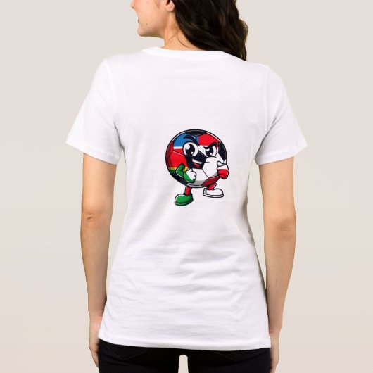 Football Is Life | サッカー ファン Tシャツ (裏面)