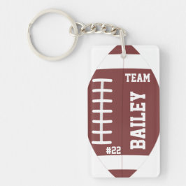 Football Keychain Sports Athletics Team Number キーホルダー