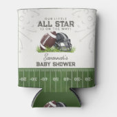 Football Little All Star Touchdown Baby Shower 缶クーラー (正面)