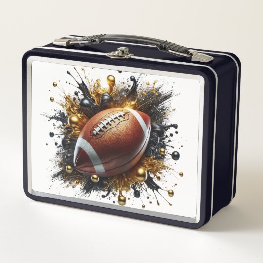 Football Lunch Box メタルランチボックス (正面)