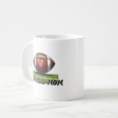 Football Mom Ceramic Mug | Perfect Gift for Sports コーヒーマグカップ (正面左)