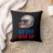 Football Motivational Never Give Up  クッション (ブランケット)