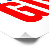 Football Motivational Never Give Up  ポスター (コーナー)